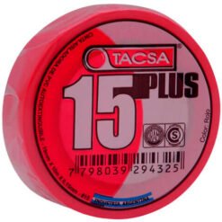 Cinta aisl adh PVC 10M ROJ 19x0,15mmE 15Plus