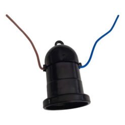 Portalamp E27 comun C/chicote NEG