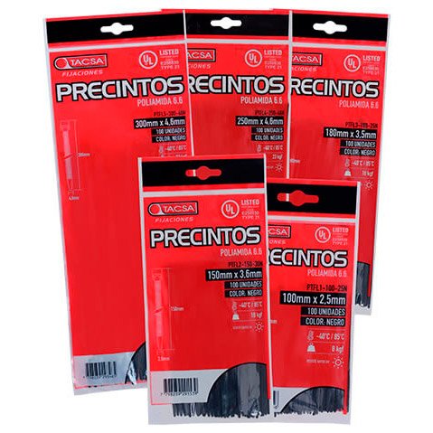 Precinto 200x 4,6mm BLA Nyl