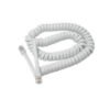 Cable armado TE espiral 1M+1M RJ9 4p 4M BLA