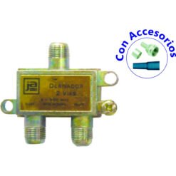 Repartidor TV exter 2x 75ohms 0,9GHz completo
