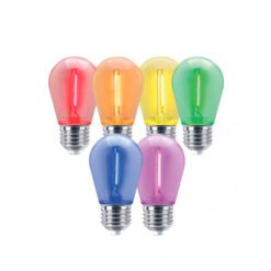 Lampara LEDs 1,0W MINI EDISON RETRO ROJ