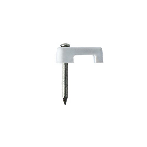 Grapa p-cable plano 8,5mm PVC BLA Nº10 c-ac