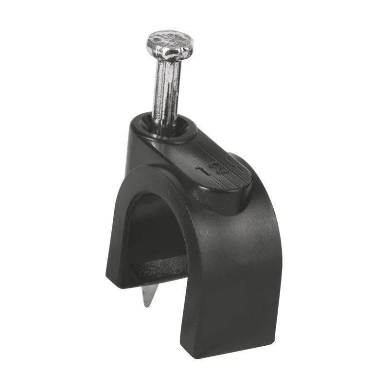 Grapa p-cable redon 11mmD PVC Nº12 NEG c-ac