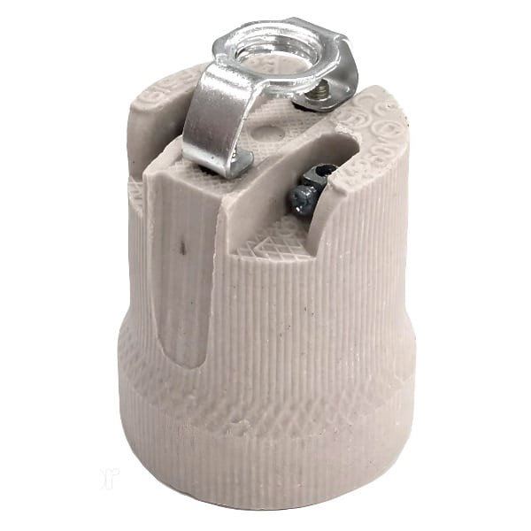 Portalampara ceramico con puente