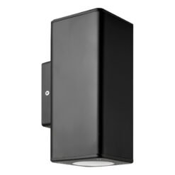 Artef pared GU10 cuadrado bidirecccional NEG